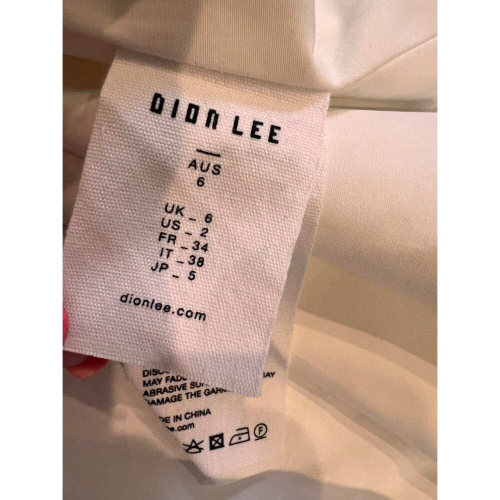 Dion Lee Hook mini white shirt dress Size US 2 - Picture 9 of 11